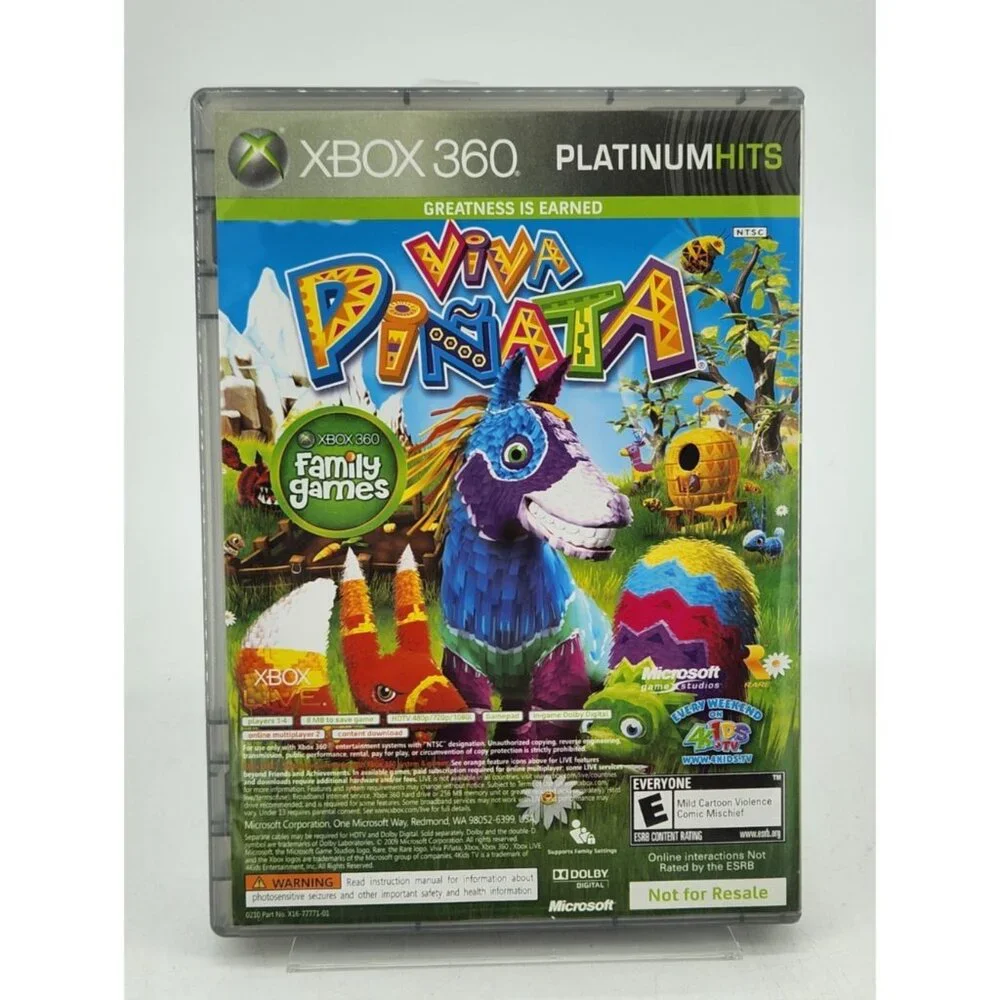 Banjo Kazooie Nuts & Bolts + Viva Pinata Xbox 360 Platinum Hits CIB With Manuals
